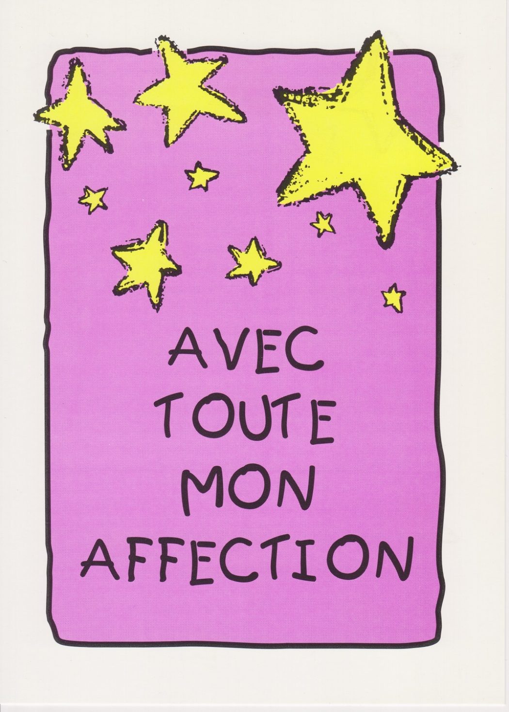 Carte Classique, Fond Violet